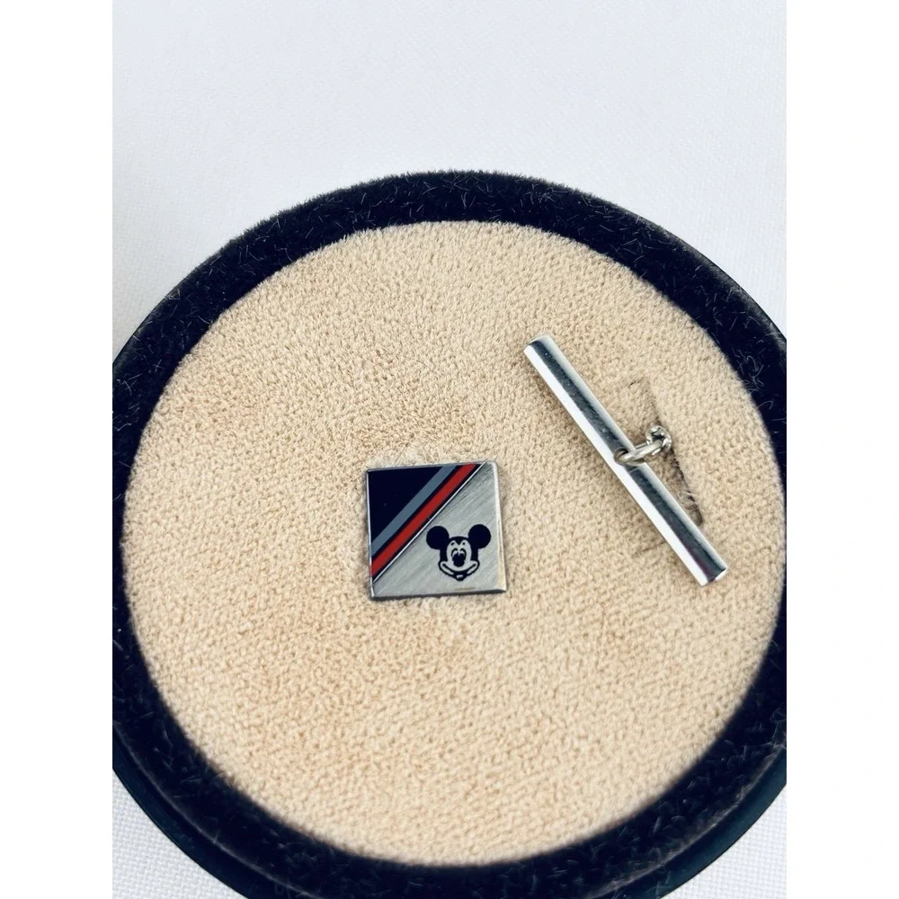 Vintage Disneyland Single Mickey Mouse Tie Tack And Bar - NOS - Retro -‎